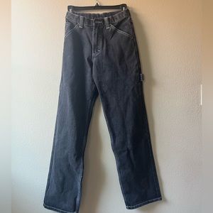 BRANDY MELVILLE Black Jeans with White Stitching